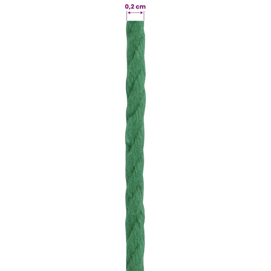 Spago di Cotone 10 pz 2 mm 100 m Verde 100% Cotone 42011941
