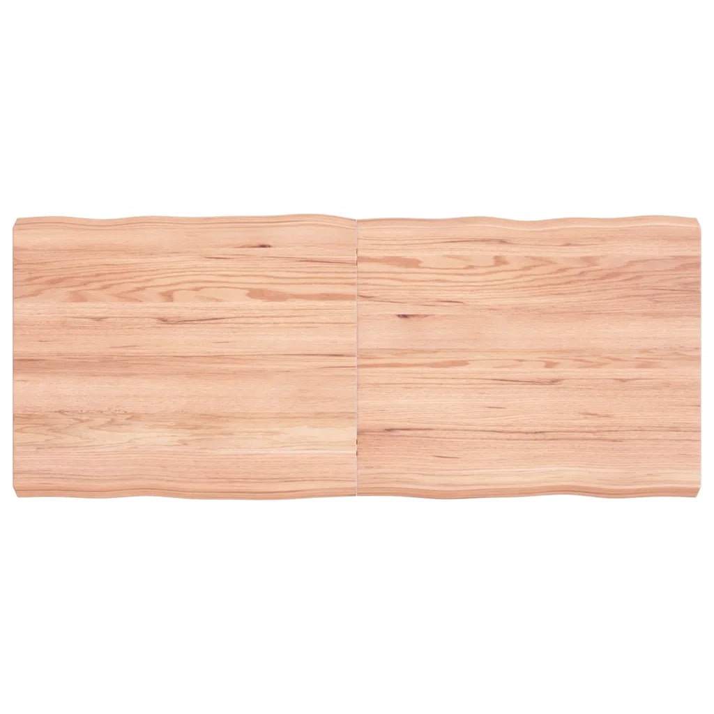 Piano Tavolo Marrone Chiaro 120x50x(2-6) cm Rovere Non Trattatocod mxl 71693