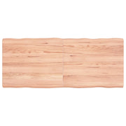 Piano Tavolo Marrone Chiaro 120x50x(2-6) cm Rovere Non Trattatocod mxl 71693