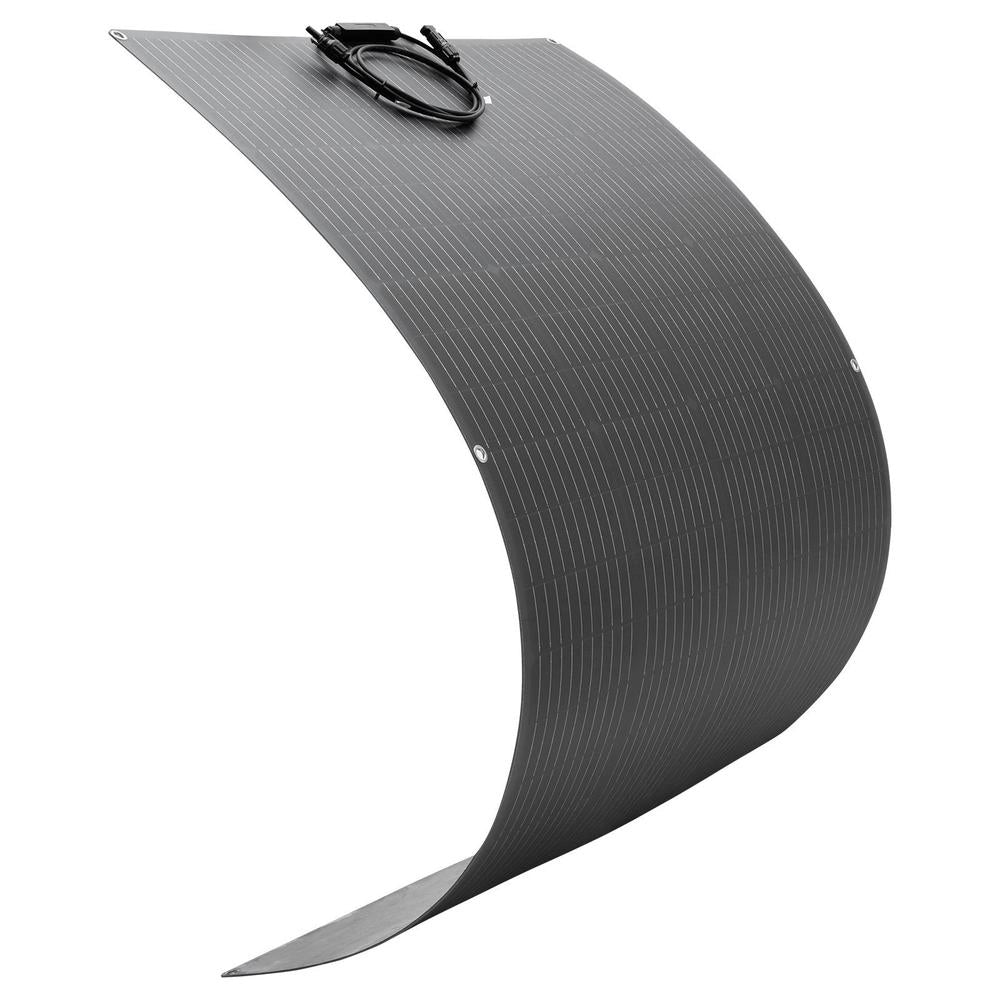 Flexible Solar Panel, 200W Semi-Flexible Bendable Monocrystalline Solar Panel, 21.9% Efficiency Mono Off-Grid Charger With MC4 Output, IP67 Waterproof For Marine RV Car Cabin Curved Surfaces