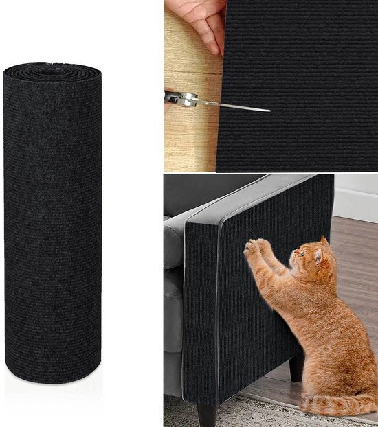 Mat per gatti - Matto autoadesivo per gatti - Matto autoadesivo per gatti da taglio - Matto autoadesivo per gatti resistente ai graffi e non danneggiabile - Per la protezione di tappeti, divani, coprimaterassi (40x100cm)