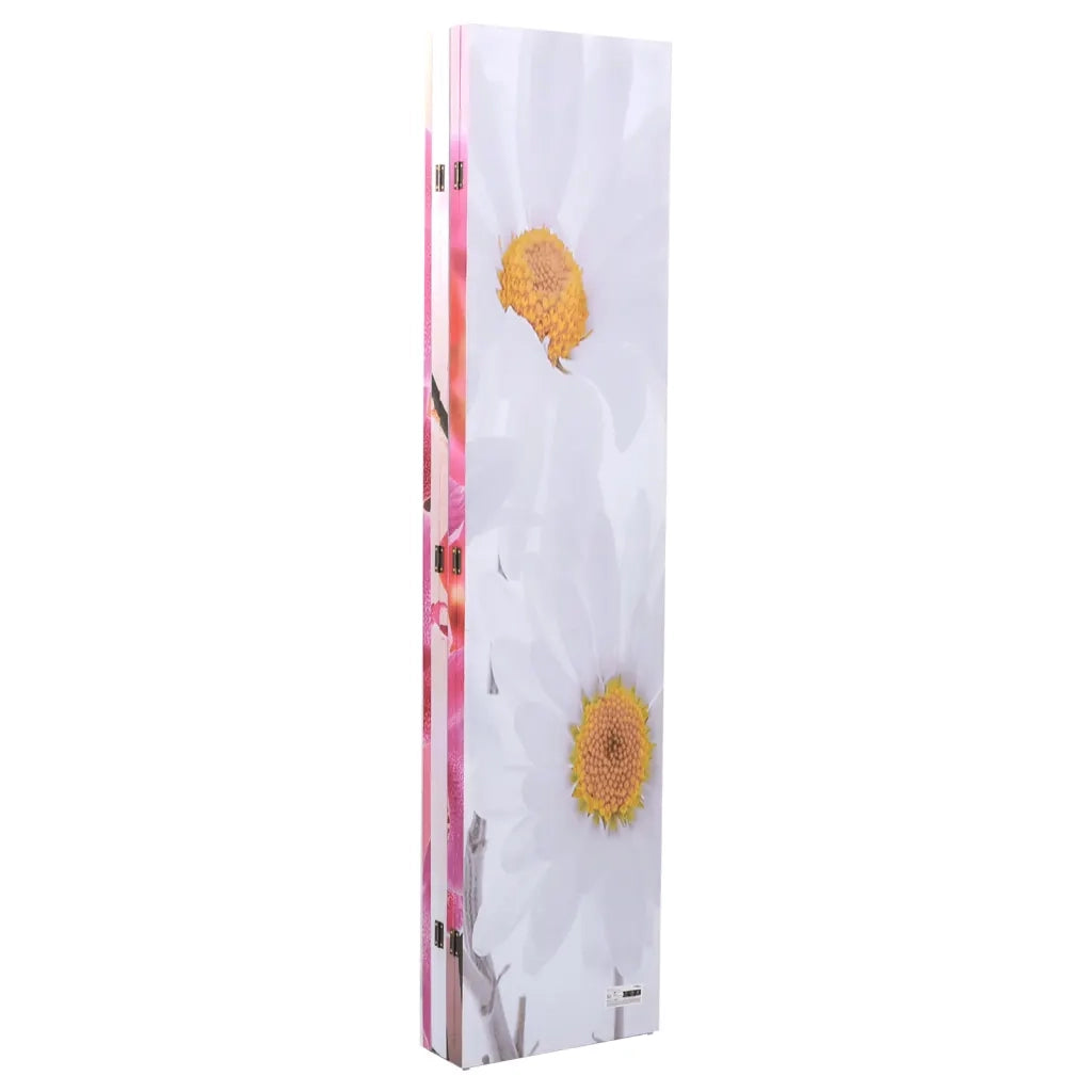 Divisorio Ambienti | Divider per stanze | Paravento Pieghevole 200x170 cm con Stampa Fiore