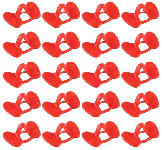 Clip Anti-Pikken per Pollo - 20 Stuks - Rood