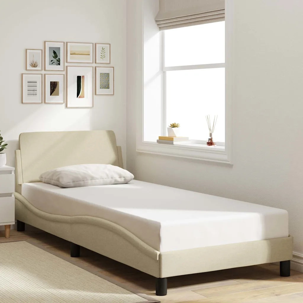 Giroletto con Testiera Dover Crema 90x190 cm Tessuto 373090