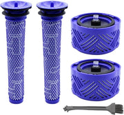 Filtro HEPA 4 a pacchetto - Serie V6 compatibile - Filtro lavabile - Parti di ricambio - Prestazioni migliorate - Filtro lavabile a mano - Filtro per aspirapolvere