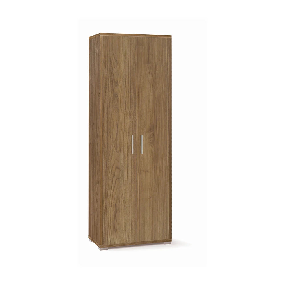 Armadio mobile 2 ante 71x41x199h cm in kit di montaggio colore Noce Stelvio