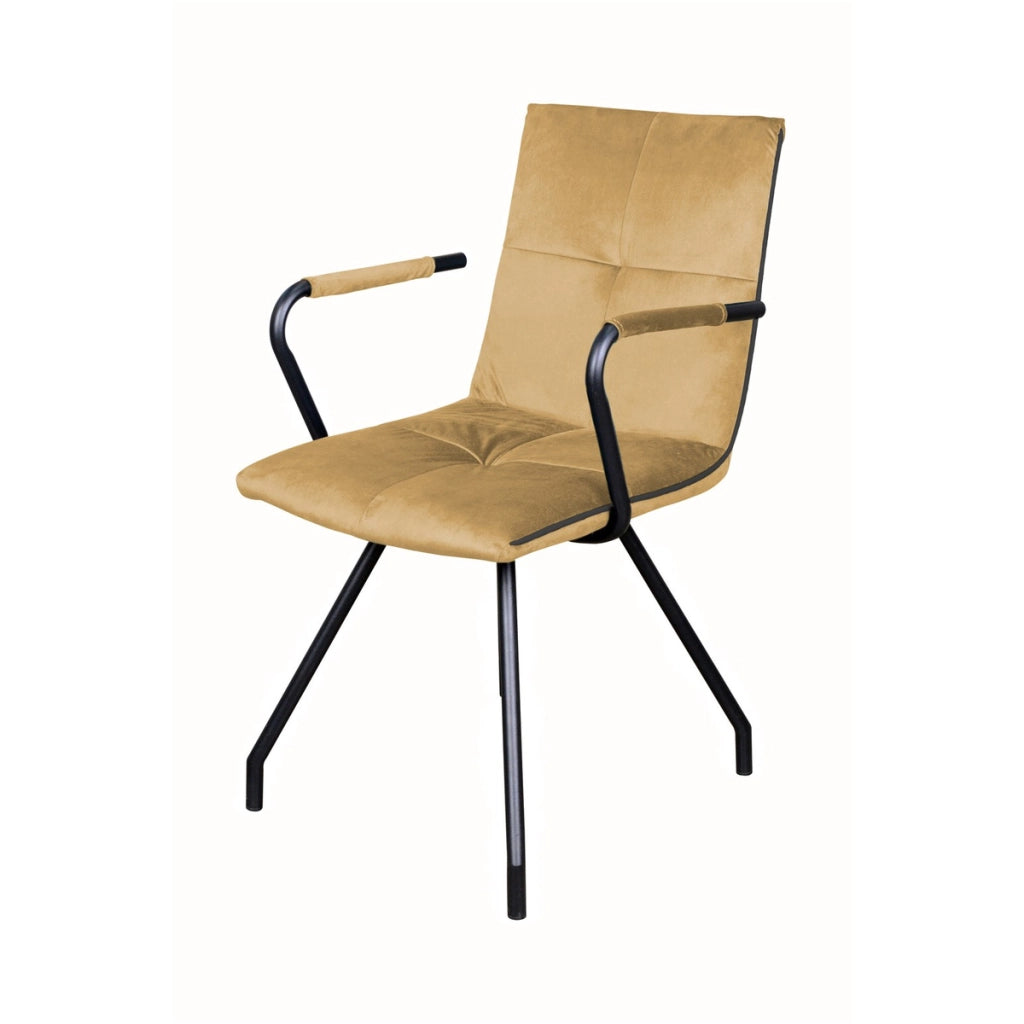 Set di 2 sedie Eaden color sabbia con braccioli