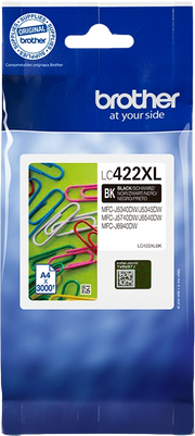 Brother LC422XLBK cartuccia d'inchiostro 1 pz Originale Resa elevata (XL) Nero