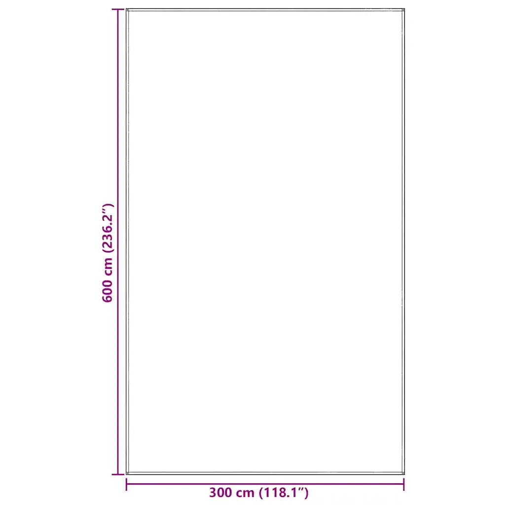 Tappeto da Tenda Grigio chiaro 600 × 300 cm Polietilene 42000199