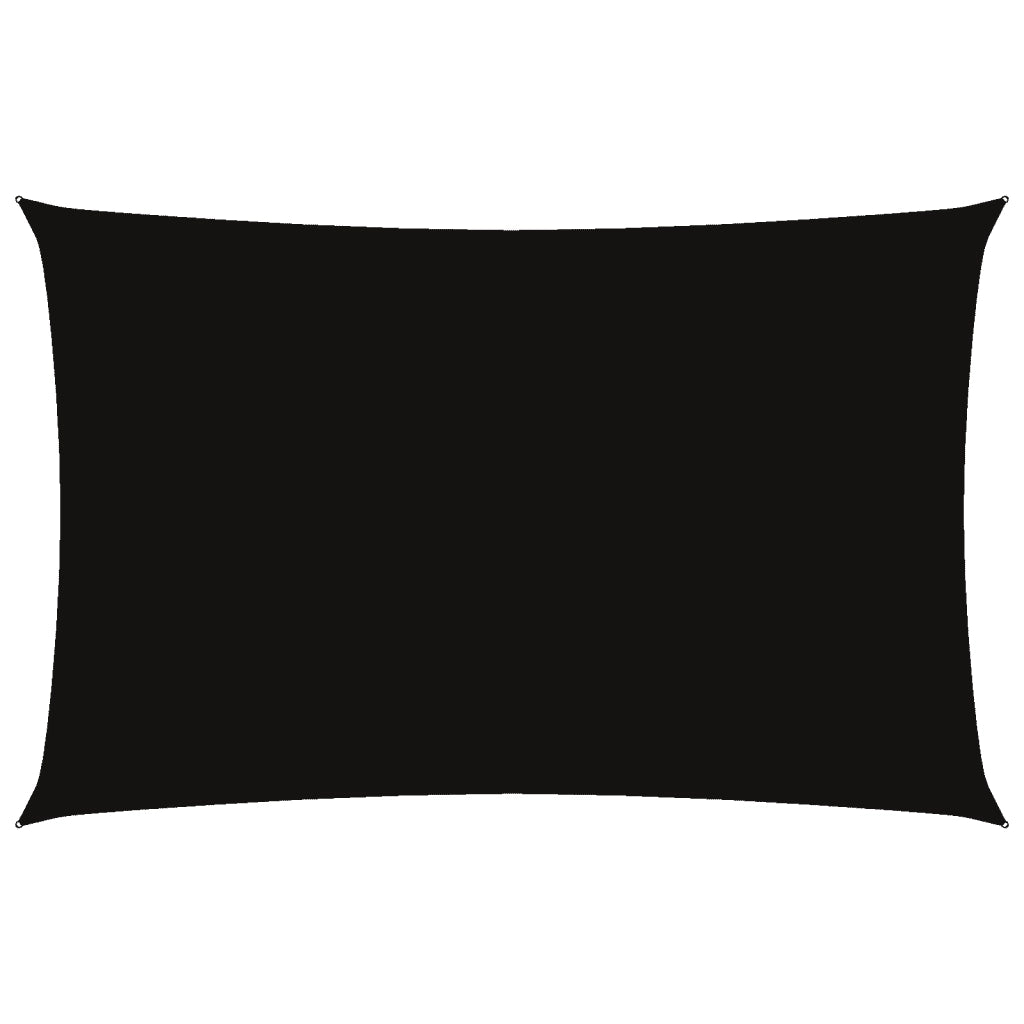 Parasole a vela | Telo Ombra | Vela da ombra Oxford Rettangolare 4x7 m Nero