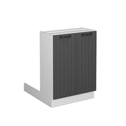 Vicco Isola cucina Antracite casa di campagna 60 cm senza piano di lavoro