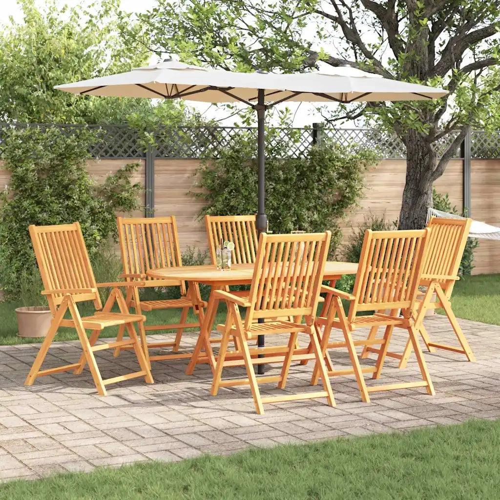 Set da Pranzo per Giardino 7 pcs Marrone 3375727