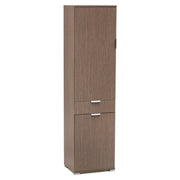 ARMADIO CON 2 ANTE E 1 CASSETTO ROVERE GRIGIO 45 X 38 X H174 CM