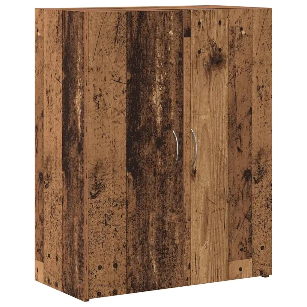 Mobile per Ufficio con porta Rovere Nero 70 x 32 x 77.5 cm CFW7885614