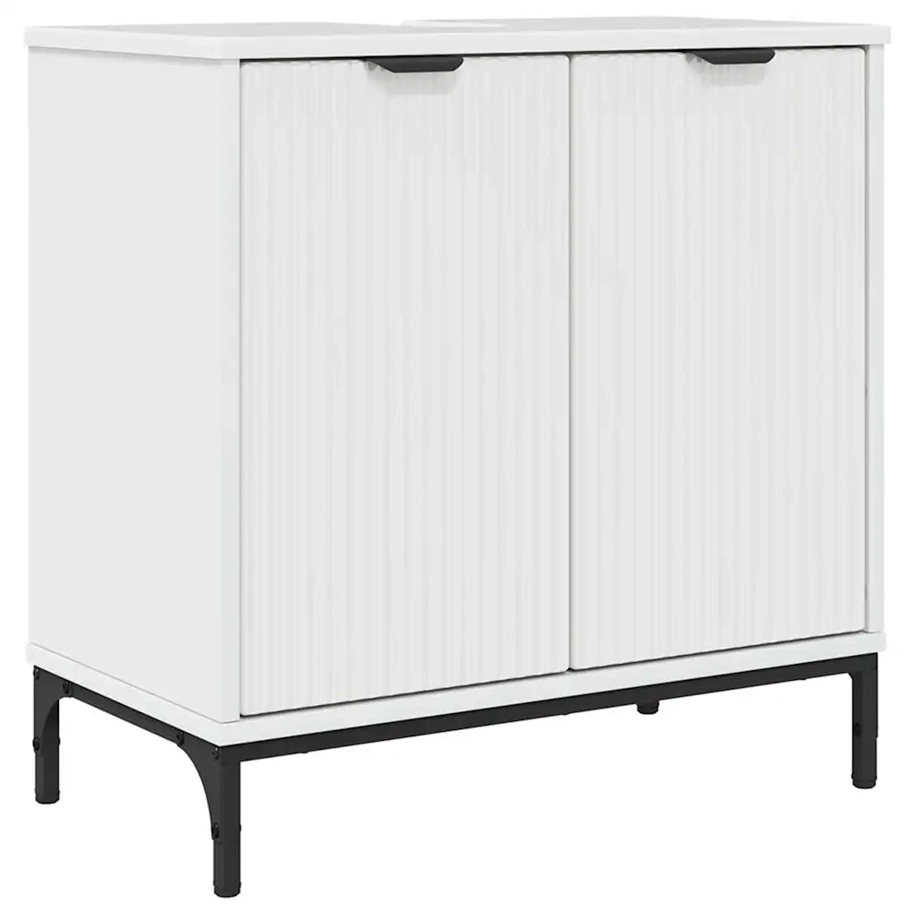 Armadio per Lavabo da Bagno Bianco lucido 60,5 x 33,5 x 61 cm 883418