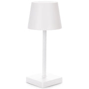 Trade Shop - Lampada Da Tavolo A Led Touch Luce Calda Dimmerabile Batteria Ricaricabile Usb - Bianco