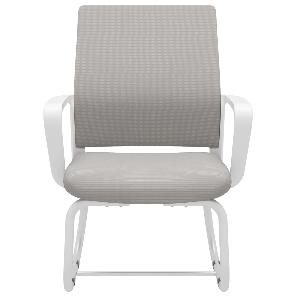 SEDIA da ufficio in metallo e rete 52,0x22,0x56,0 cm Grigio/Bianco