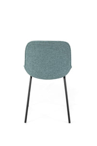 Set 4 Sedie 57x46xH80 cm in Tessuto Eva Acquamarina