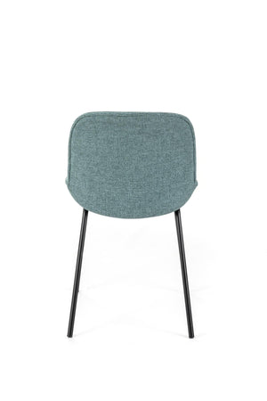 Set 4 Sedie 57x46xH80 cm in Tessuto Eva Acquamarina