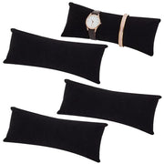 Cuscino Display per Ora Cinghia Lungo in Velluto Nero - Cuscino per Collana - Cuscino per Bracciale - Stabilità - Presentazione - Adatto per Uomo - Cuscino per Collana