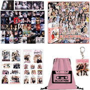 Set di regali Blackpink - 120 Sticker unici - 55 Carte da visita - Chiave da porta - Borsa con cinturino - Imballo regalo rosa - Articolo da fan