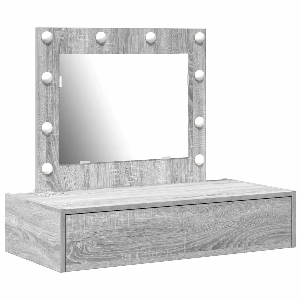 Tavolo da Trucco Grigio 83 x 40 x 70 cm Legno ingegnerizzato 865231