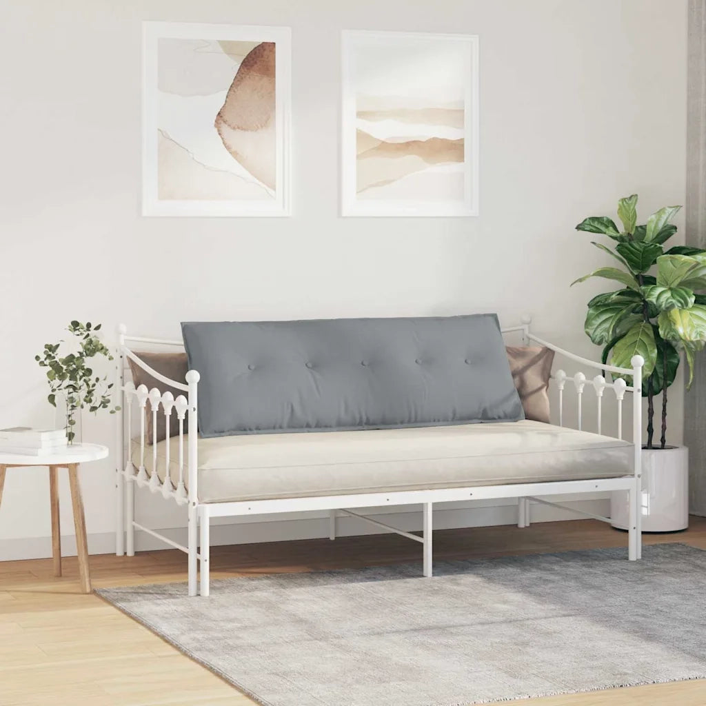 Cuscino per Schiena | Cuscino dorsale Grigio chiaro 140 x 19 x 50 cm Tessuto