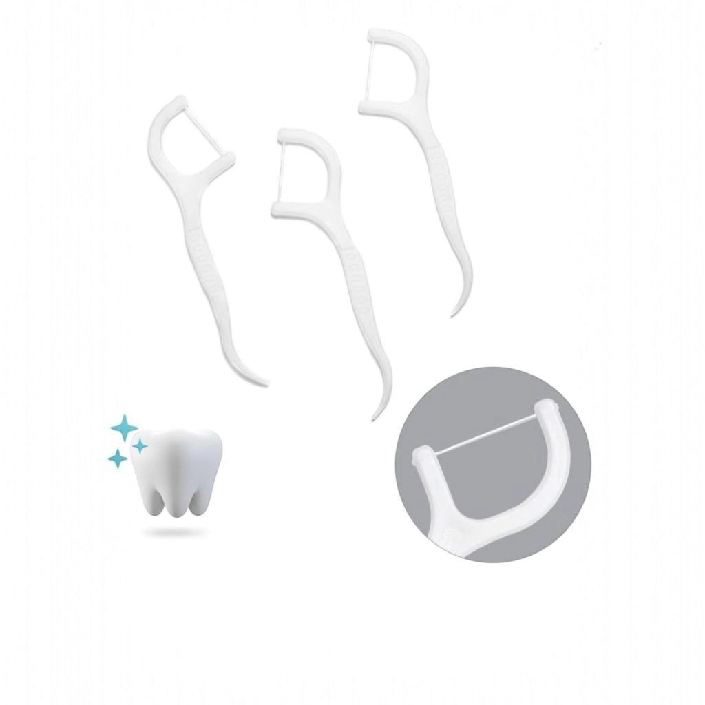 30 Pz Monouso Filo Interdentale 23mm Pulizia Denti Profonda e Delicata Art.72819