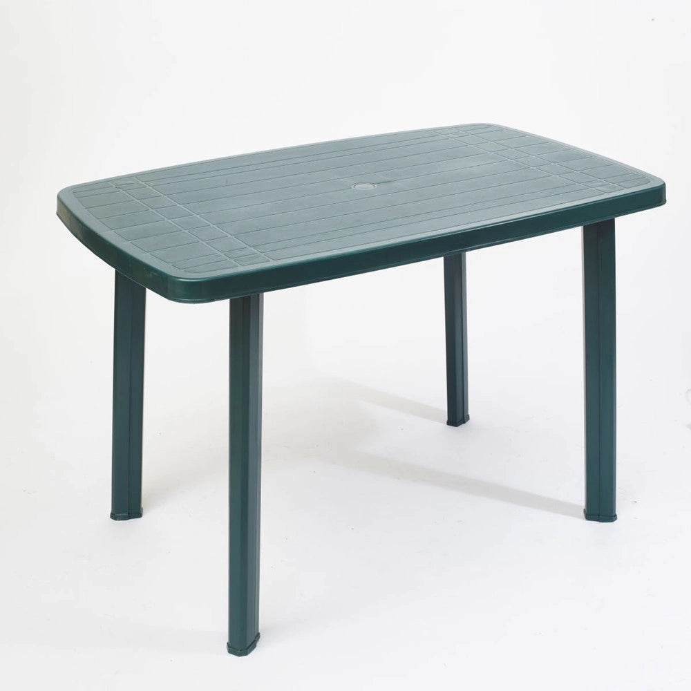 Trade Shop - Tavolo Faro Verde Design Ovale In Polipropilene Resistente 137 X 85 X 72 Cm 020361 -