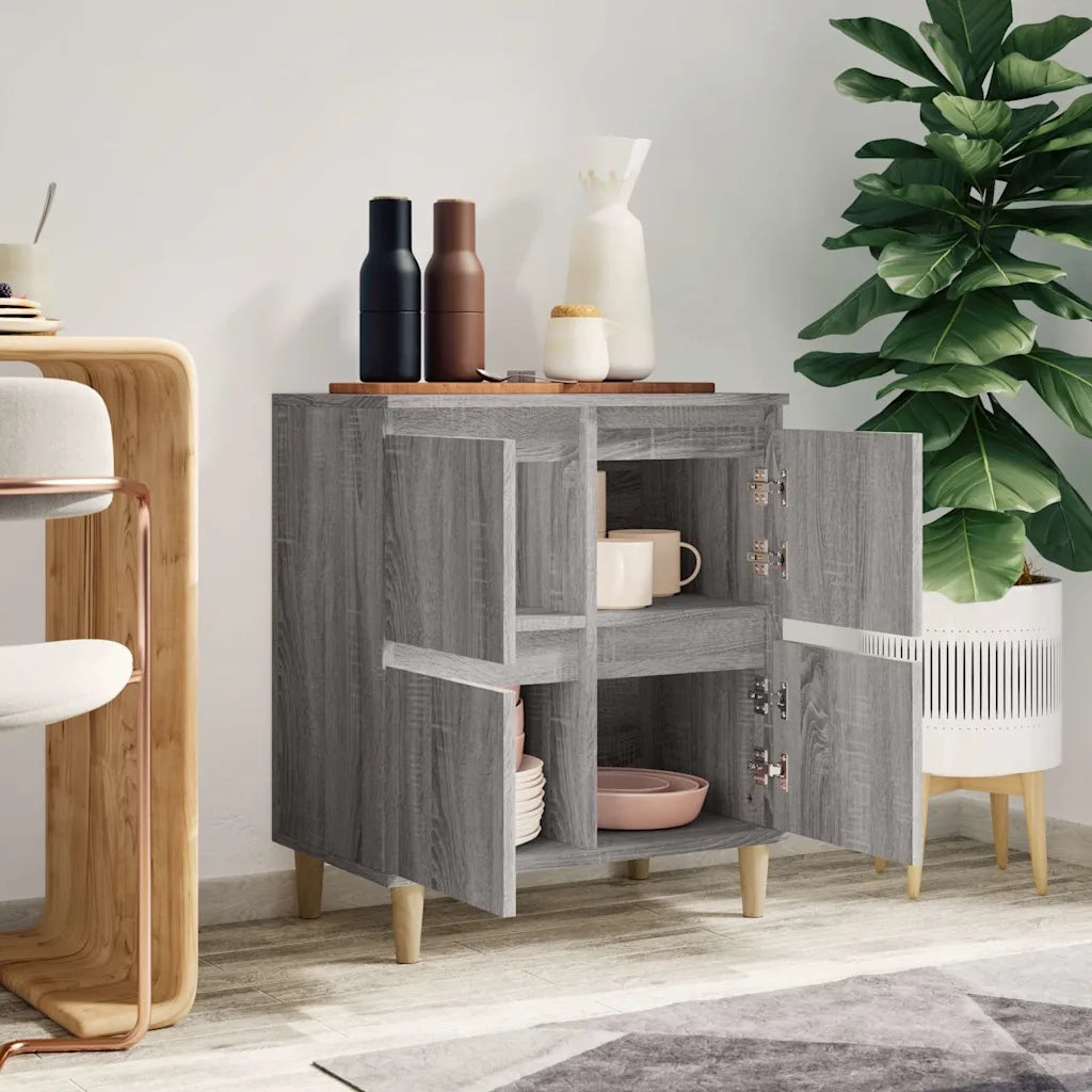 Credenza-Buffet-Armadio da cucina Grigio Sonoma 60x35x70 cm in Legno Multistrato 511392