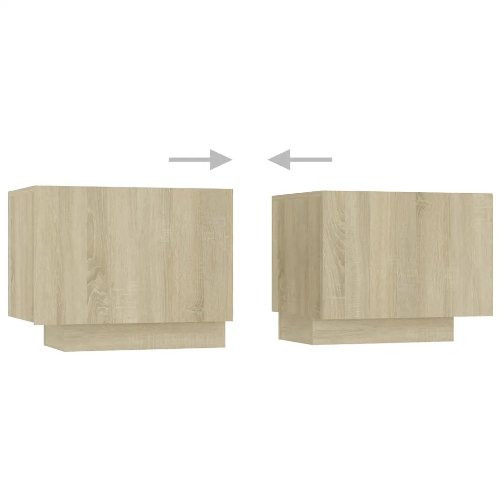 Mobile Porta TV con Luci LED Rovere Sonoma 260x35x40 cm cod mxl 13533