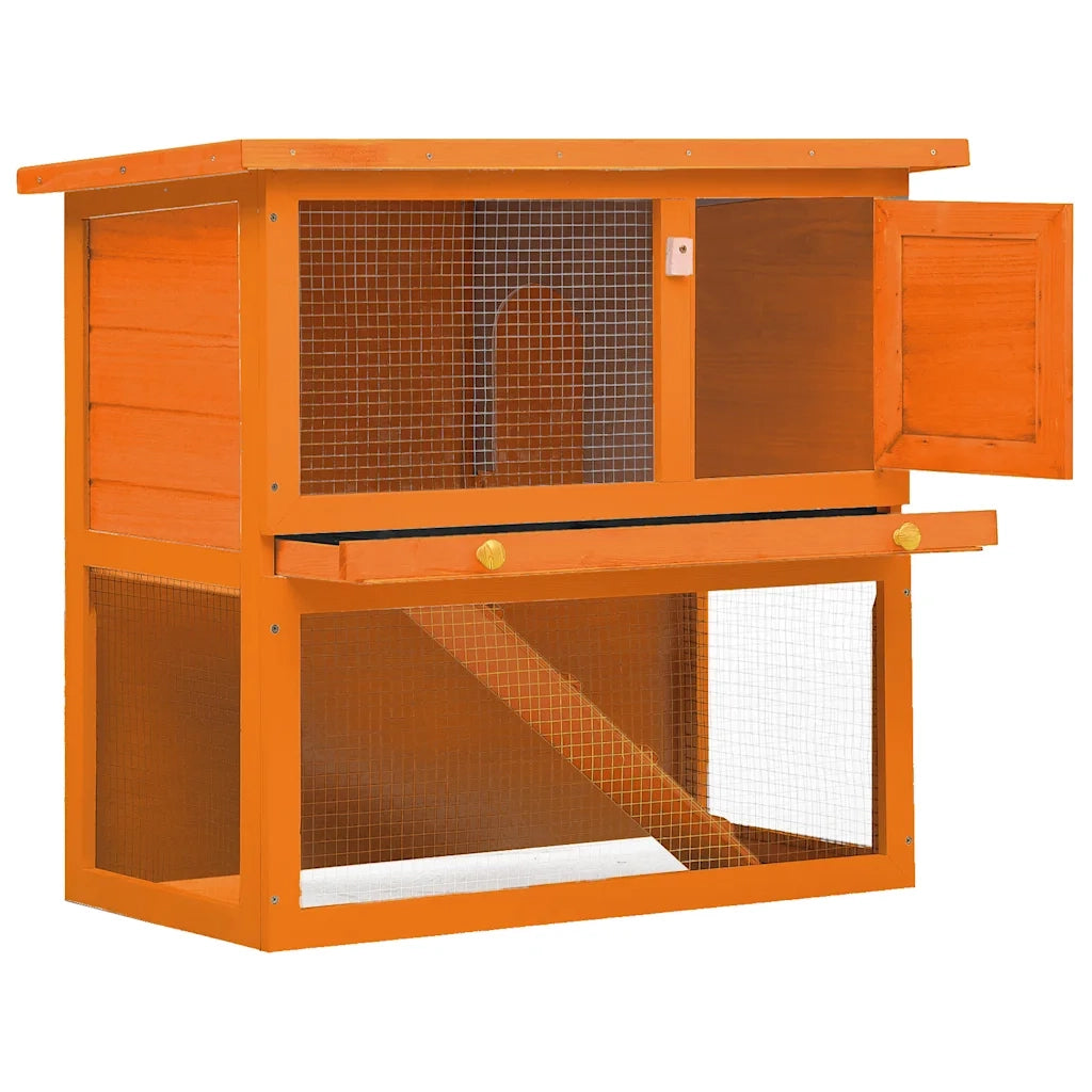 Conigliera all'Aperto Gabbia Piccoli Animali 1 Porta Legno    cod mxl 50385