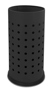 Portaombrelli in Acciaio Verniciato Ø24xh48 cm Con Vaschetta Raccogli Goccia Nero