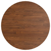 Piano Tavolo | Superficie Tavolo | Piano Scrivania Rotondo Marrone Scuro ?60x1,5 cm Rovere Trattato
