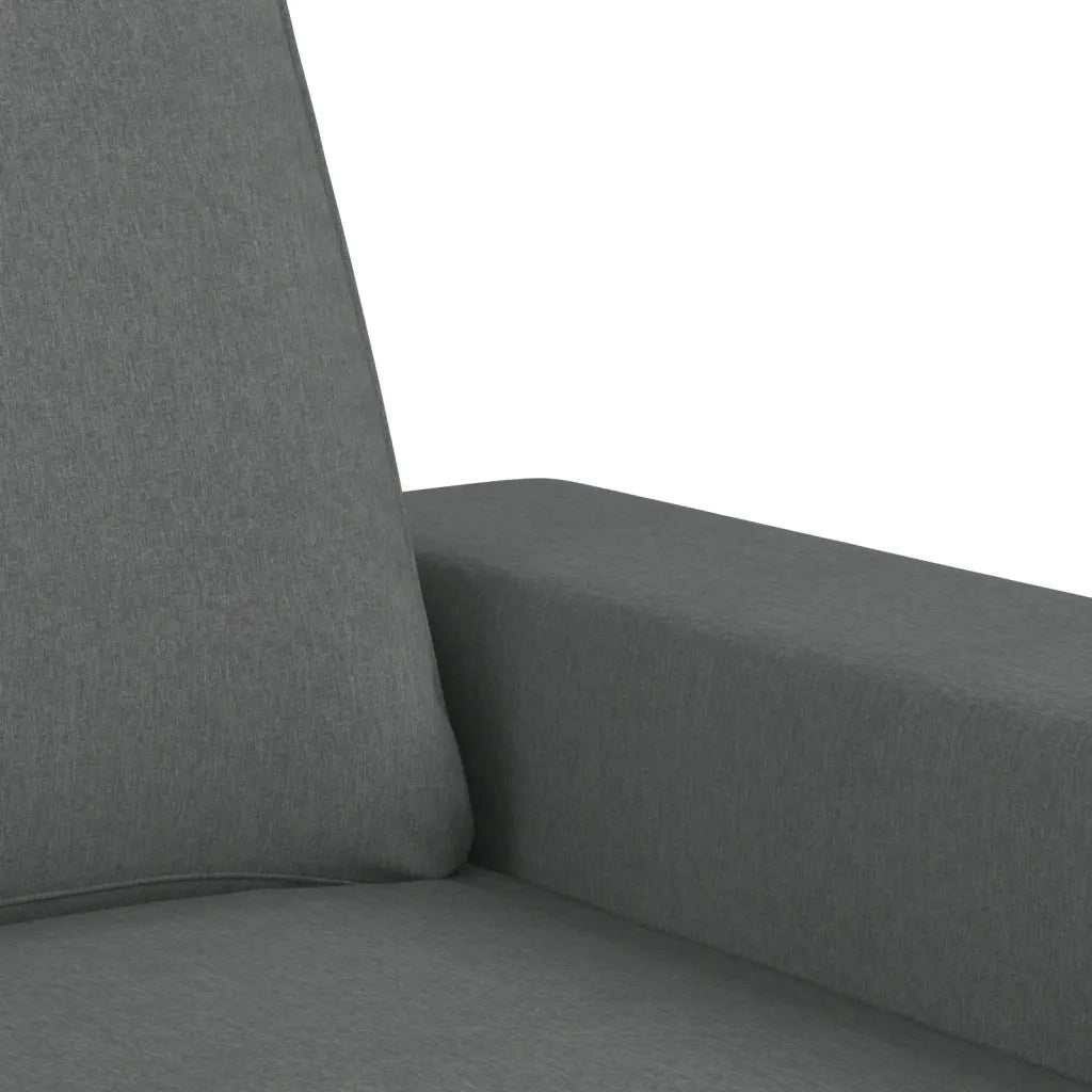Set di Divani 4 pz Grigio Scuro in Tessuto 3201875