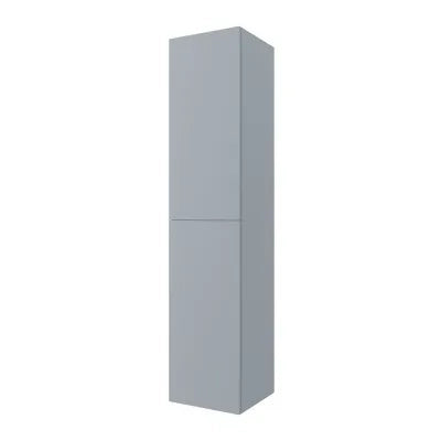 Colonna bagno sospesa 160 cm Melody azzurro polvere con ante reversibili