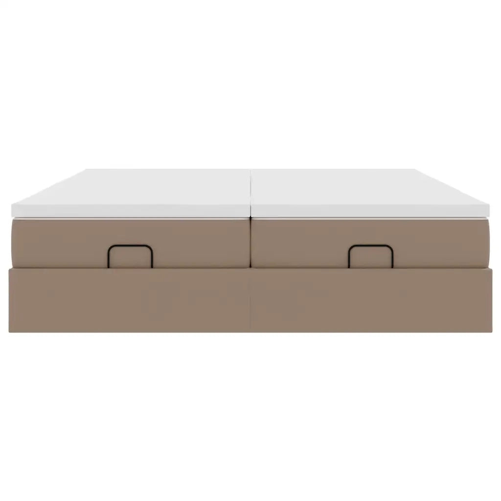 Struttura Letto Pouf con Materassi 180x200 cm Similpelle