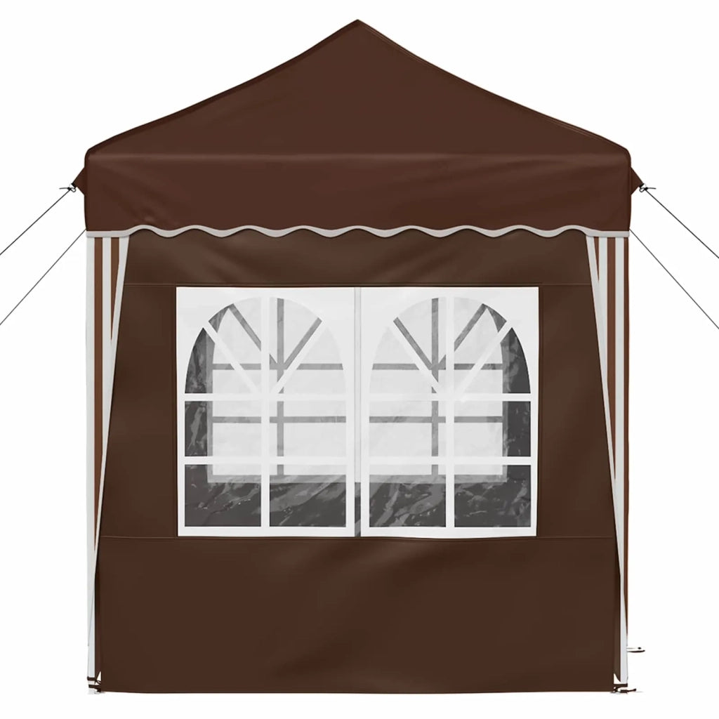 Tenda per feste a pop-up 195 x 195 x 245 cm Marrone