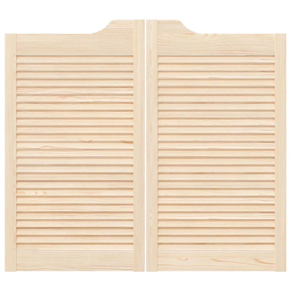 Porte Swing 2 pcs Naturale Legno Massello di Pino
