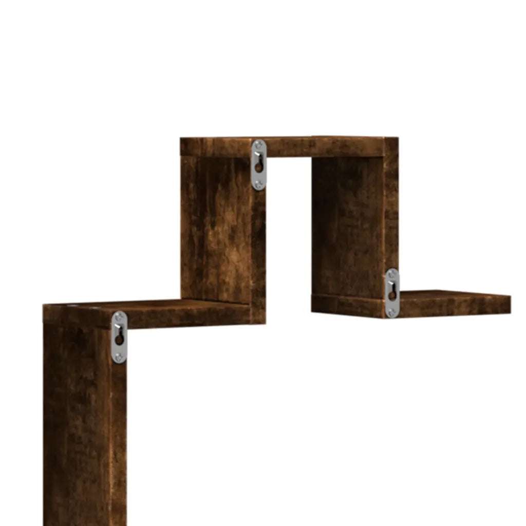 Mensola a Muro | Mensola a parete Rovere Fumo 104,5x10x43 cm Legno Multistrato