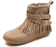 Stivali da donna - forma rotonda - chiusura laterale - tacco basso - stile casual/moda - imitazione suède/sintetico gomma