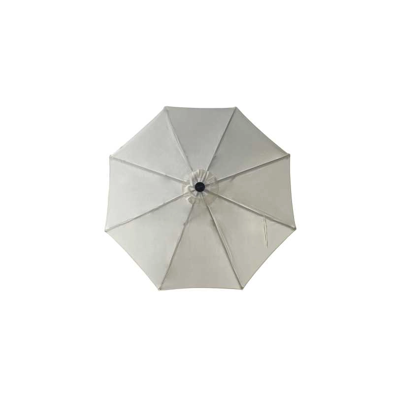 Ombrellone Benjamin alluminio palo centrale tondo ø3h2,4m antracite con led