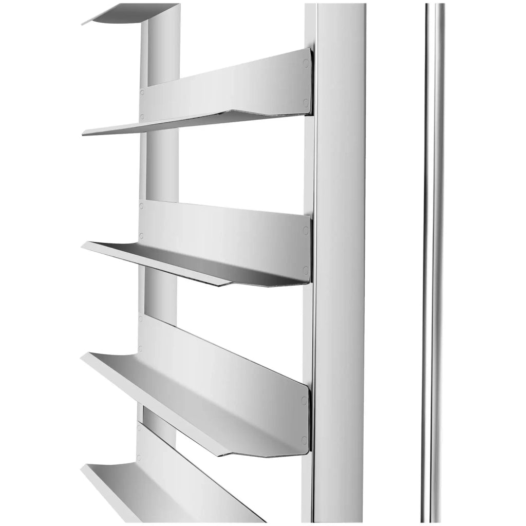 Carrello portavassoi da cucina professionale con 16 ripiani acciaio inox argento 14_0008638