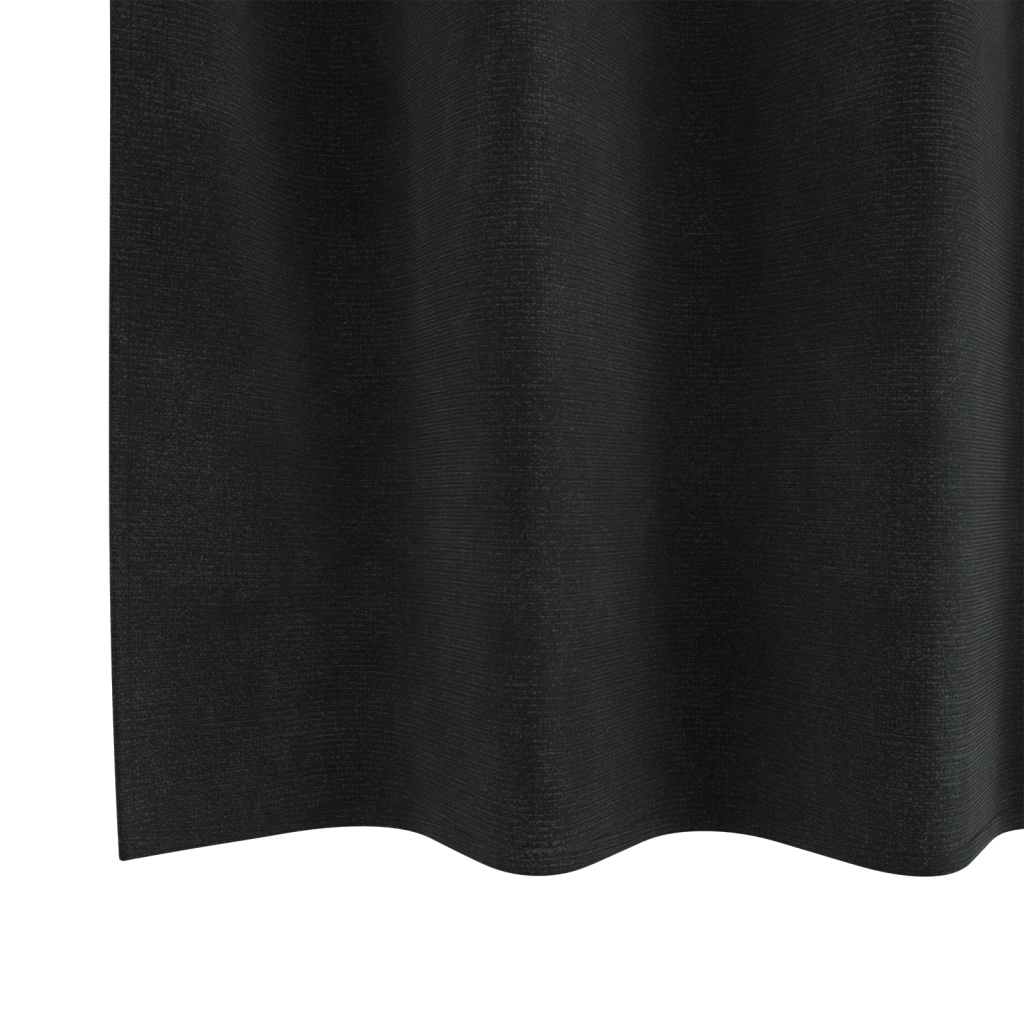 Tende Oscuranti  con Occhielli 2 pezzi in Velluto Nero