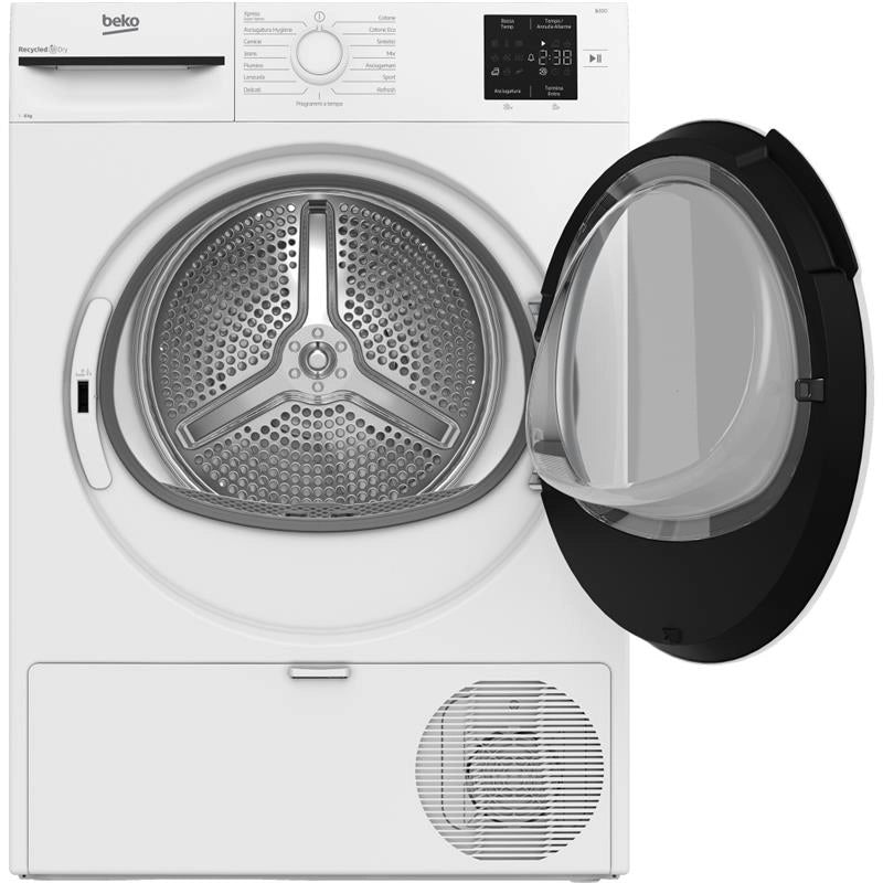 BEKO BMT83EW ASCIUGATRICE A POMPA DI CALORE, LIBERA INSTALLAZIONE 8KG CLASSE D