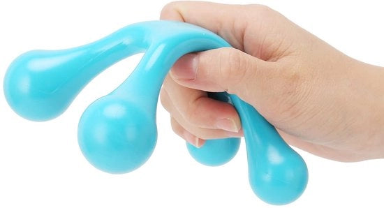 Massaggiatore Manuale Mini 4-punti - Massaggiatore a Triggerspunta - Strumento di Massaggio per Tutto il Corpo - Rilassamento - Riduzione del Dolore - Stimolazione della Circolazione Sanguigna - Apparecchio di Massaggio