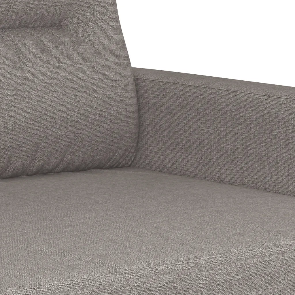 Set di Divani 4 pz con Cuscini Tortora in Tessuto