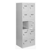 Armadietto in metallo Simon Rack con viti colore grigio 1800x800x500 mm Made in Spain