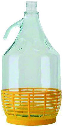 DAMA IN VETRO CON CESTINO lt. 5 6.00 pz