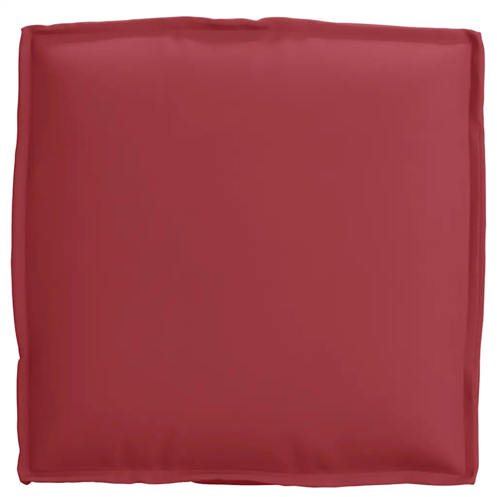 Cuscino 4 pcs Rosso Vino 40 x 40 x 8 cm Tessuto Oxford 42001594